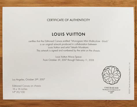 louis vuitton certification|authenticity paperwork for Louis Vuitton.